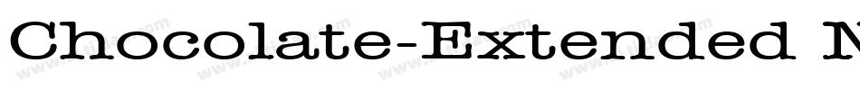 Chocolate-Extended Normal字体转换